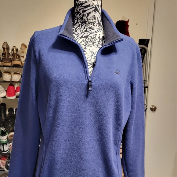 Brooks brothersfleece quarter zip pull over